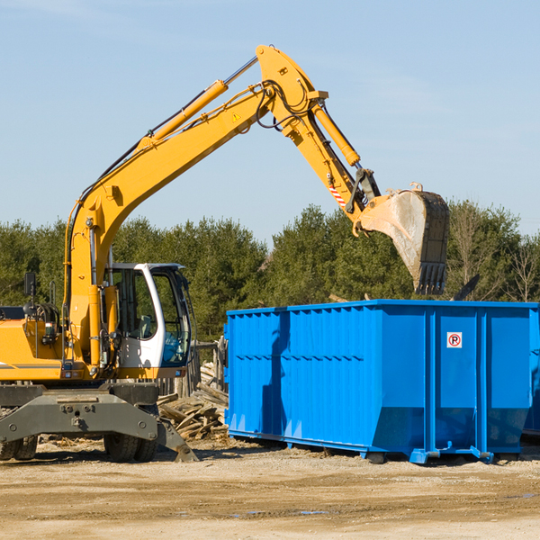 what are the rental fees for a residential dumpster in Bradley WV